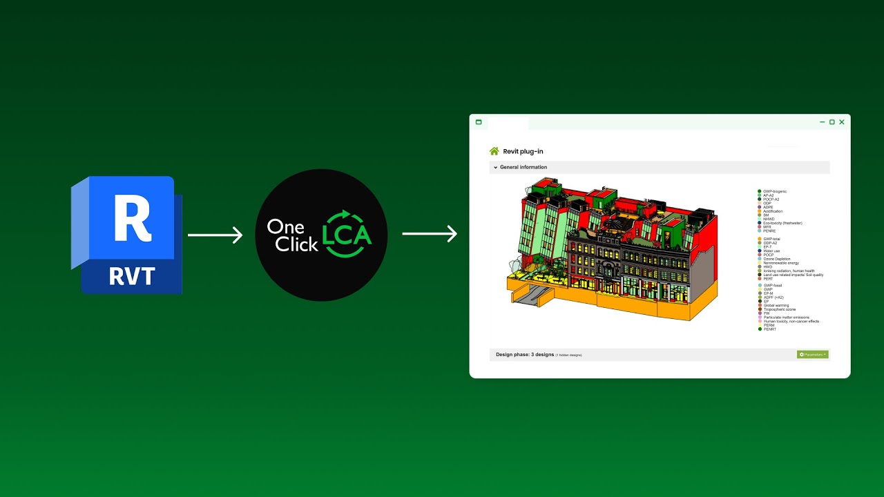 How to use One Click LCA with Revit