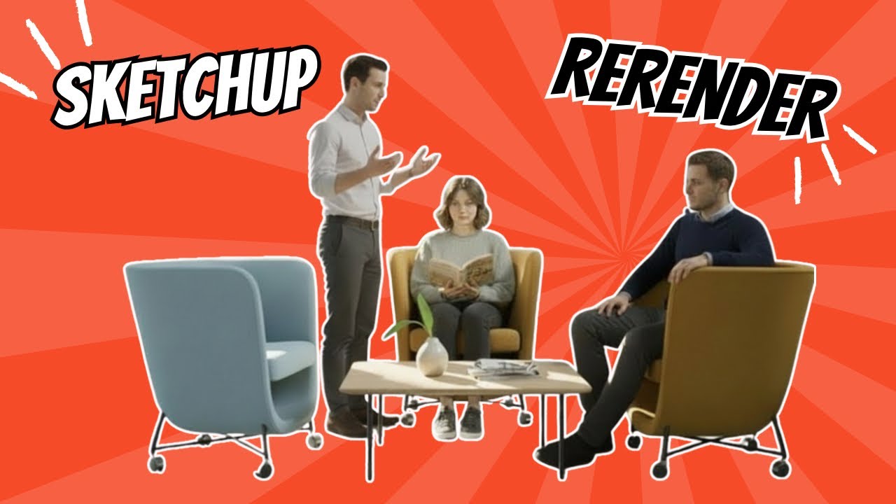 ReRender AI : Rendu Photo-réaliste de Modèles 3D (SketchUp), Aménagement et Vidéo