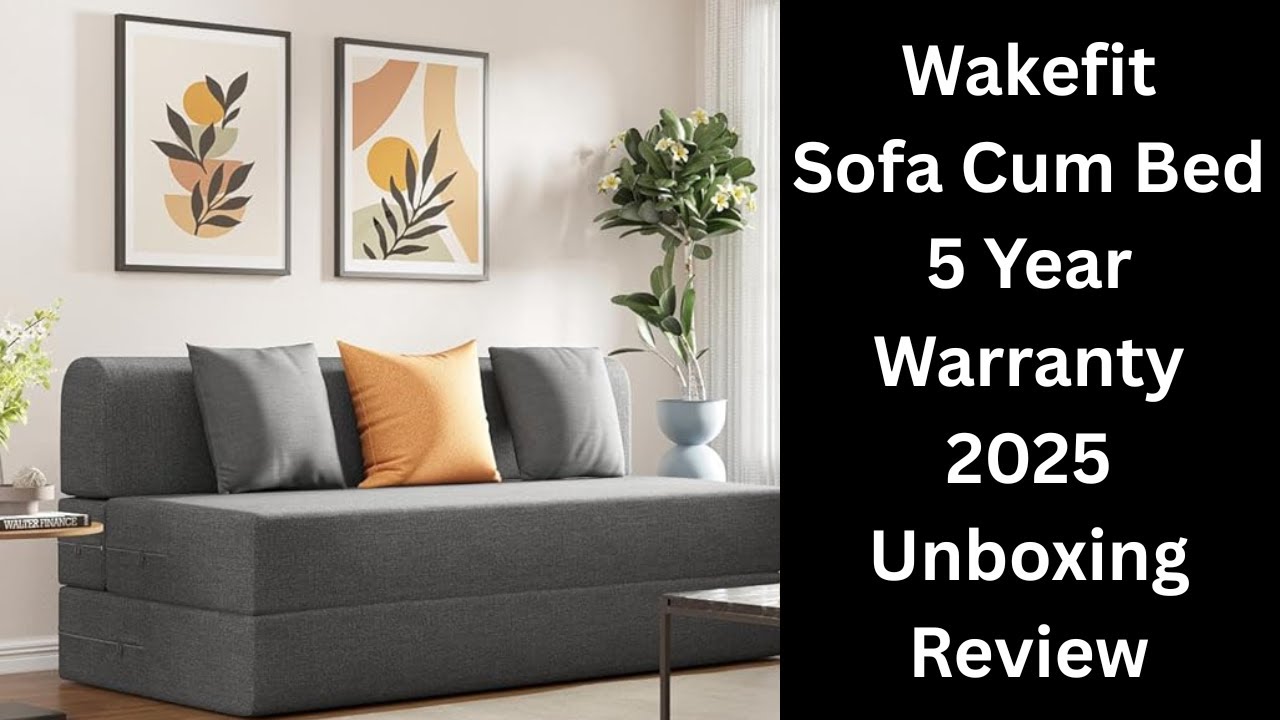 Składana sofa z funkcją spania Wakefit | Najtańsza sofa | 2025