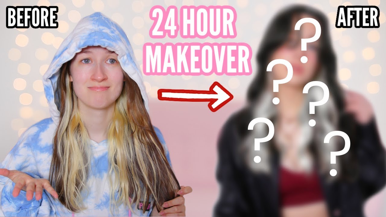 24 HOUR MAKEOVER! *dyeing my hair darker and lighter...*