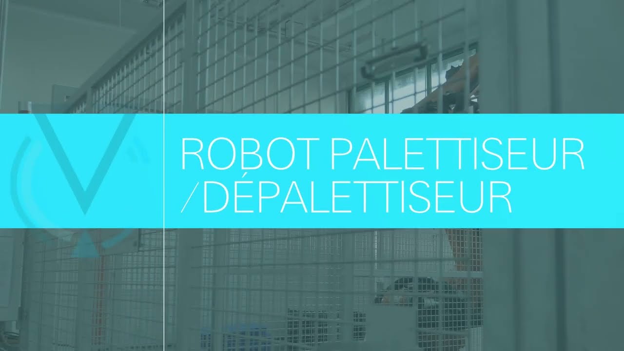 ROBOT PALETTISEUR/DEPALETTISEUR #agroalimentaire