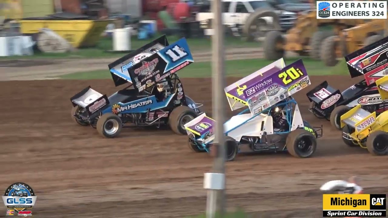 5.4.2024 GLSS Michigan CAT Heats Crystal Motor Speedway