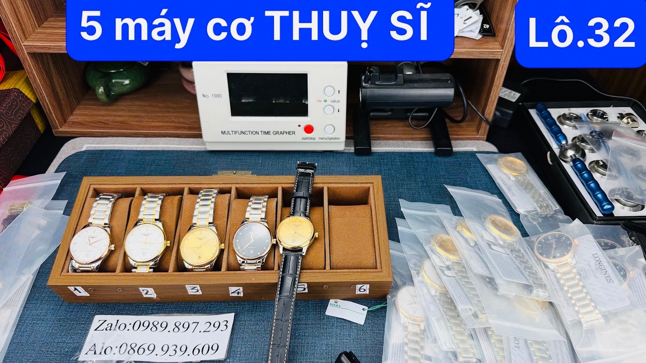 Khui thêm 1 lô long zin cơ thuỵ sĩ 4 mẫu cực đẹp ĐỒNG HỒ NHẬT