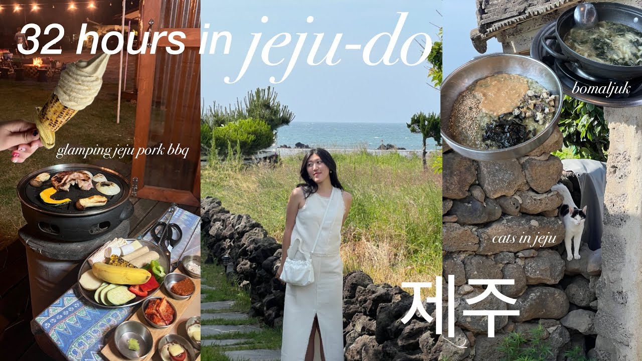 32 hours in jeju ❀ baking class, glamping bbq, cafes in jeju, snoopy garden, trying local delicacies