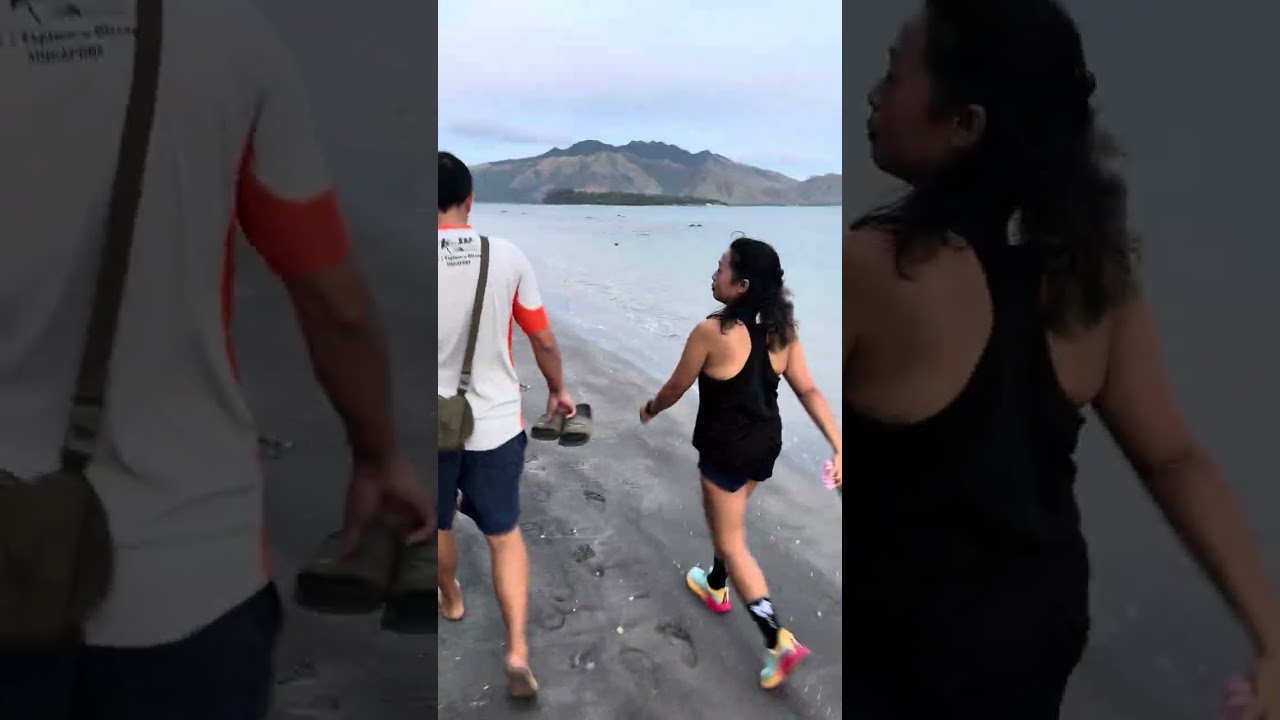 Walking in the beach with colleagues #beachvibes #walking #ocean #jan2026 
