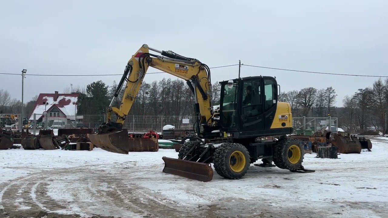 YANMAR B95W KOPARKA KOŁOWA 2020R. KM MASZYNY BUDOWLANE WWW.KMRENT.PL 56-300 MILICZ