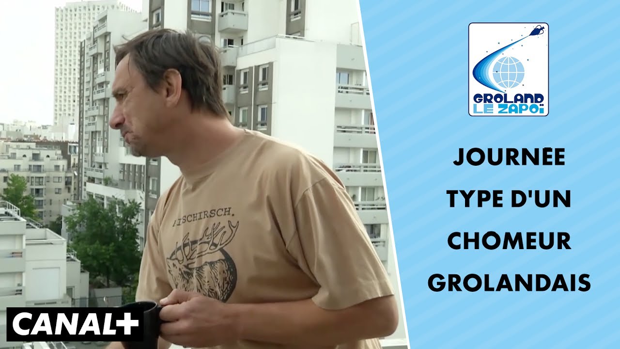 La journ&eacute;e type d'un demandeur d'emploi grolandais - Groland Le Zapo&iuml; du 01/07