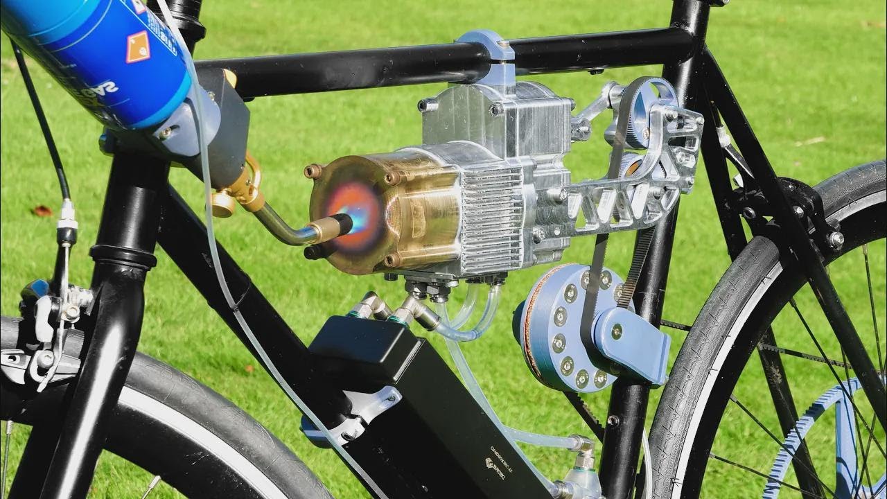In sella a una bici con motore Stirling: un'esperienza fuori dal comune