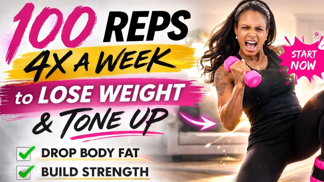 100 Reps 4x a Week to Lose Weight & Tone Up