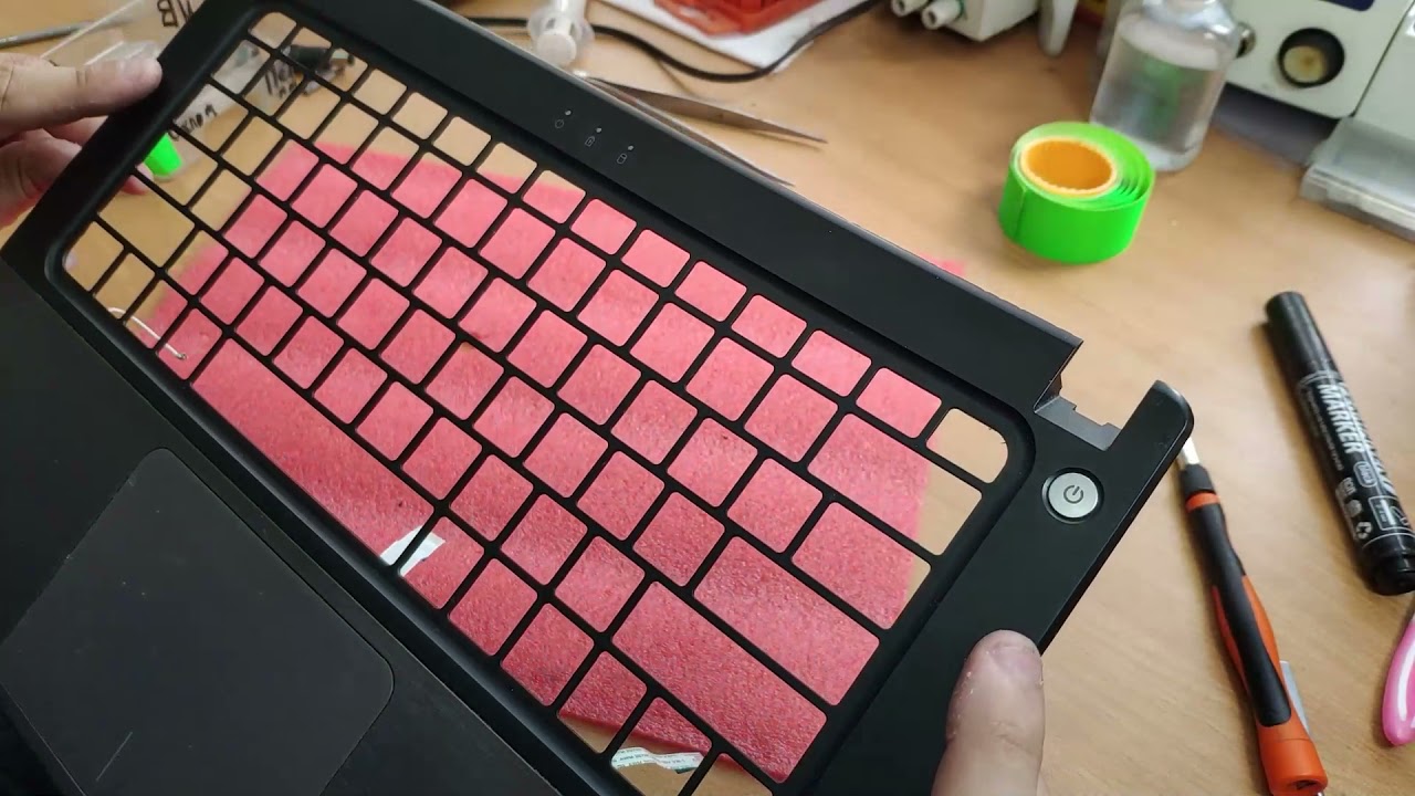 dell vostro 5470 keyboard repair (замена клавиатуры)