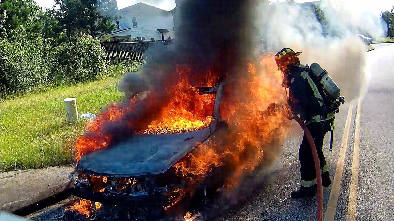 SSFR - Working Vehicle Fire *Helmet Cam*