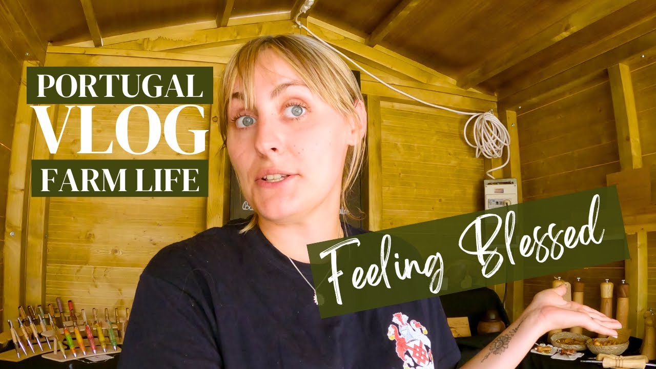 CREATING AN INCOME at a fair in Portugal ? - Off Grid Farm life Portugal. #vevor hose reel review