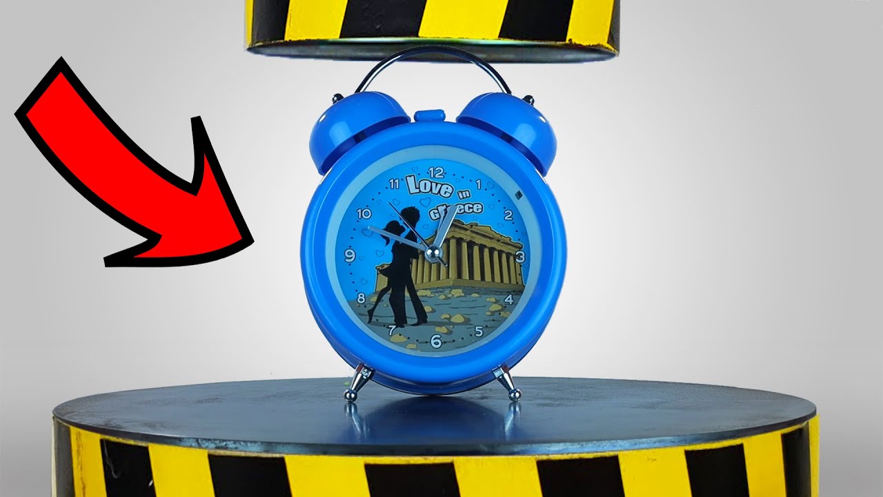 EXPERIMENT | CLOCK VS 100TON HYDRAULIC PRESS