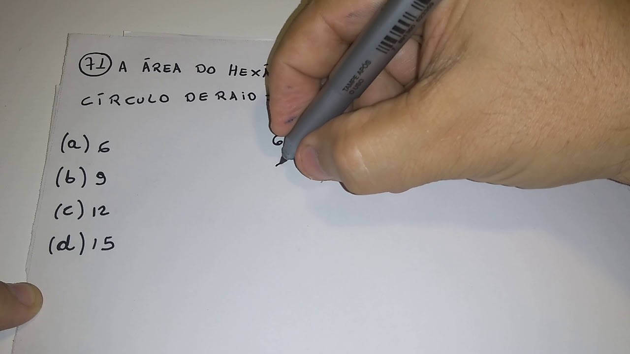 EEAR 2019: ÁREA DO HEXÁGONO INSCRITO!