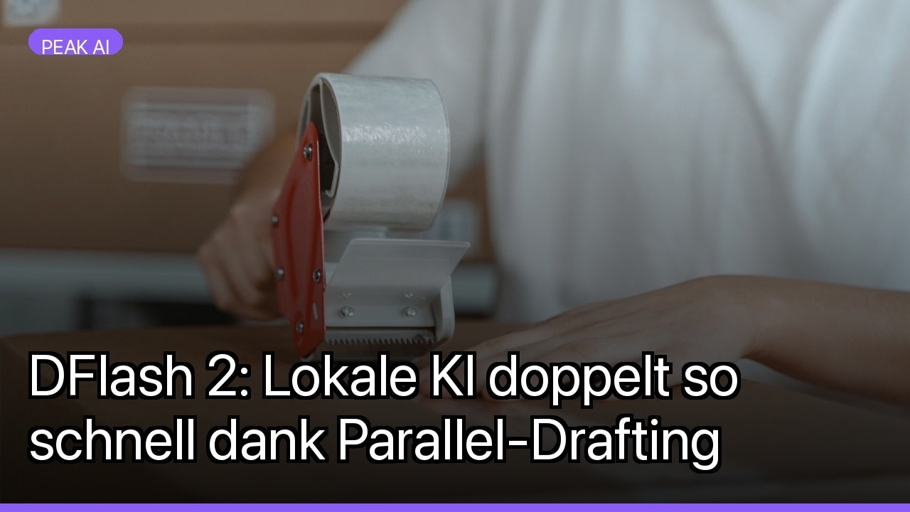 DFlash 2: Lokale KI doppelt so schnell dank Parallel-Drafting