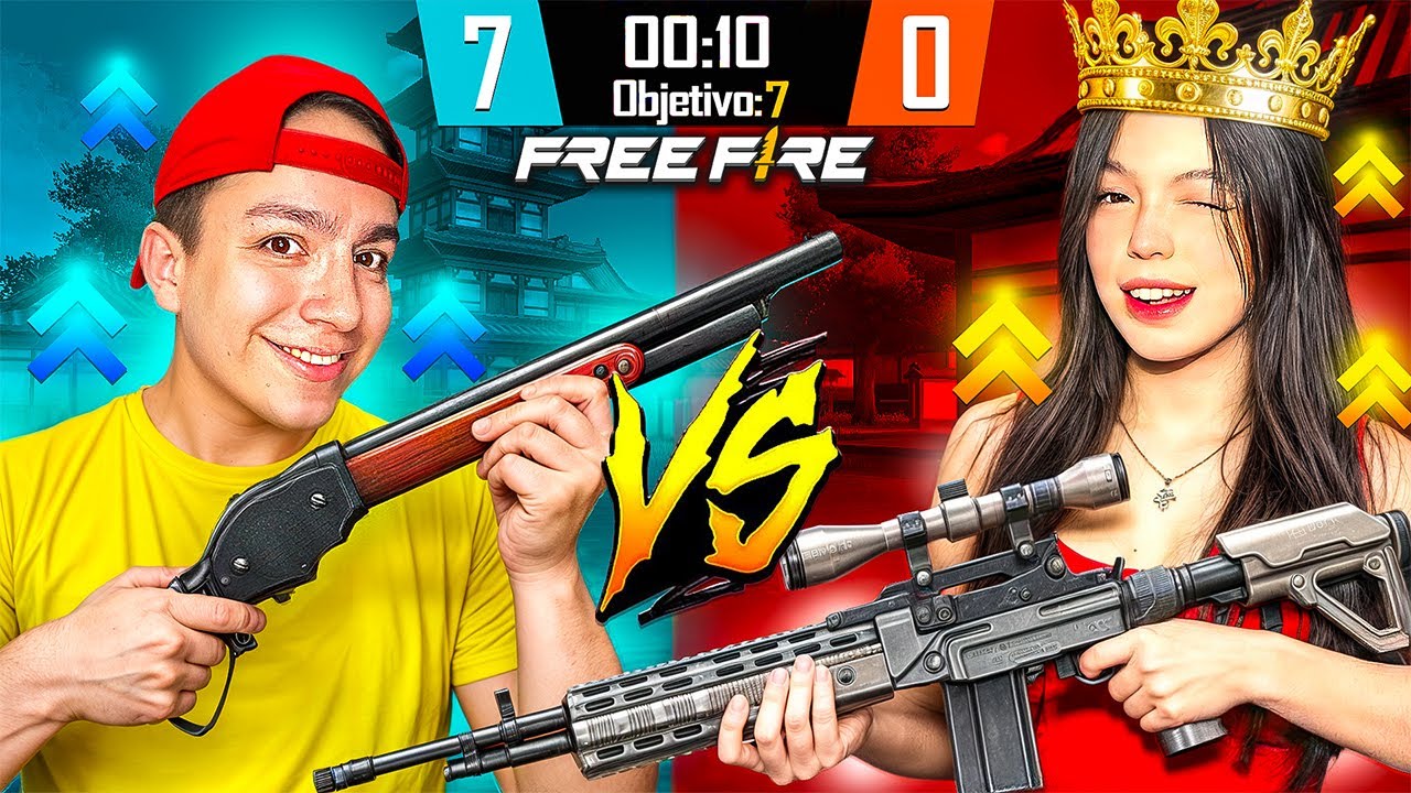LA REINA DE LA WOODPECKER VS SUCO en FREE FIRE!😨🔥