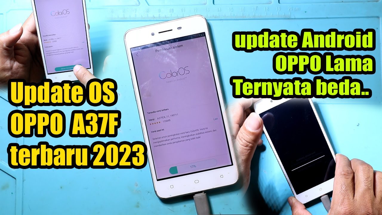 Cara update os oppo a37f  || OPPO a37 update android nougat 7 terbaru 2023