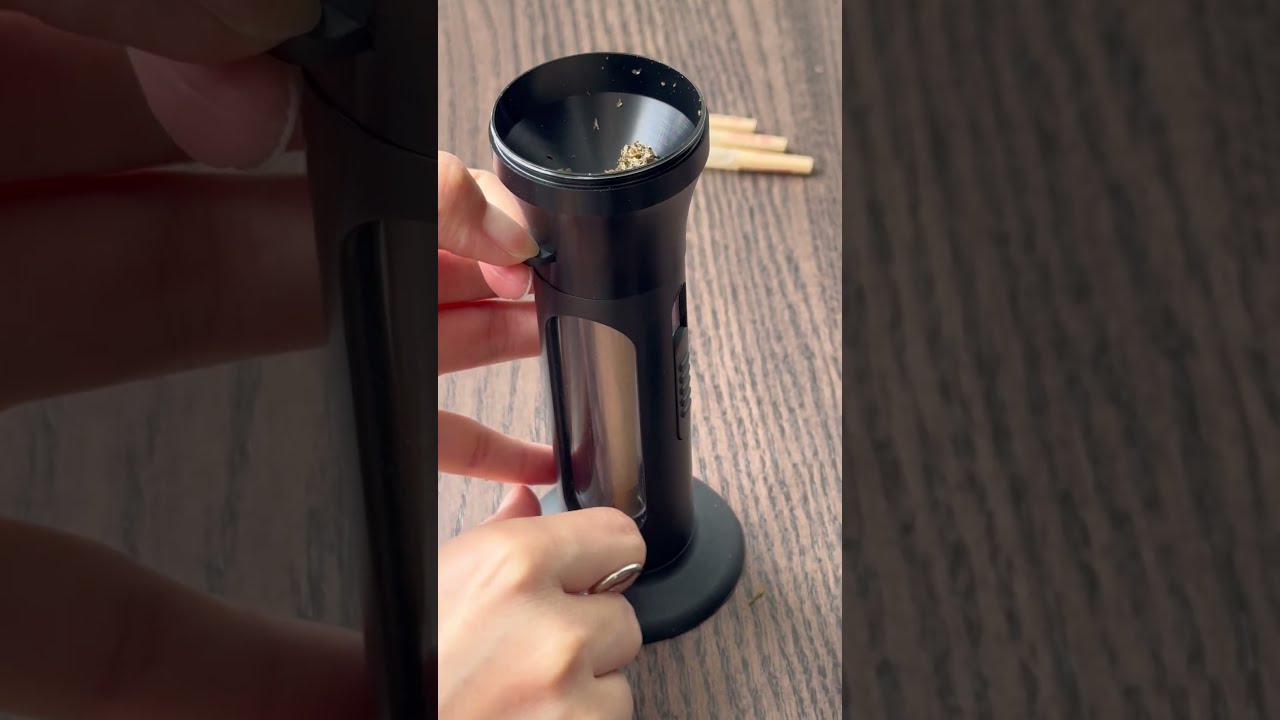 2 in 1 Herb Grinder Cone Loader, Portable Manual Grinder and Cone Filler