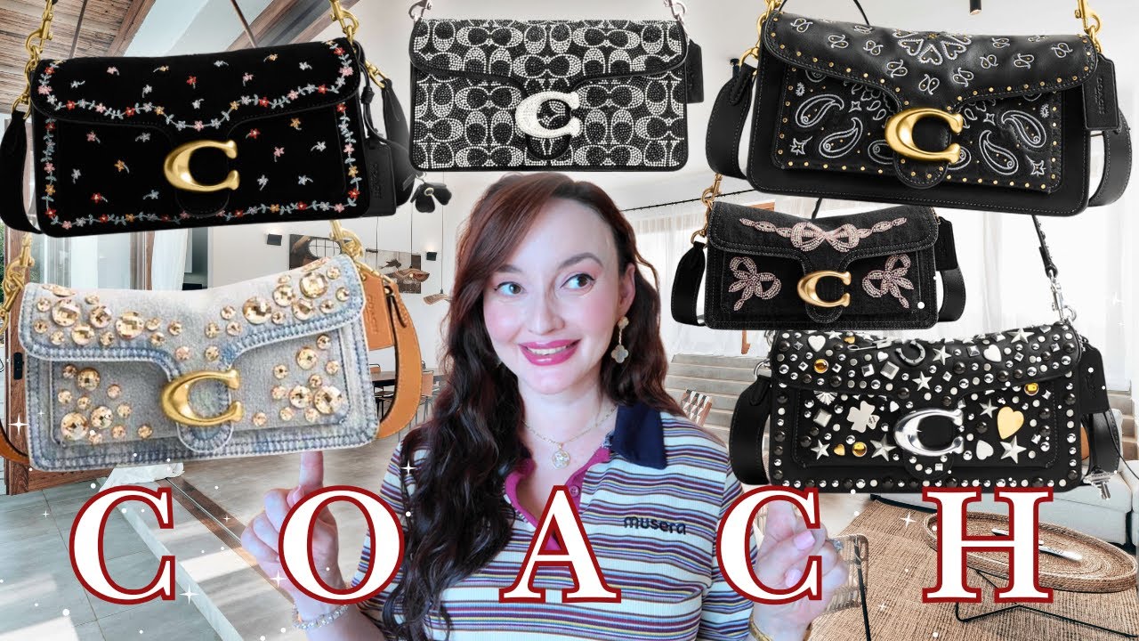 Coach New Christmas Drop Collection 2025 | Beaded Tabby, Denim Crystal Tabby, Rock and Roll Tabby