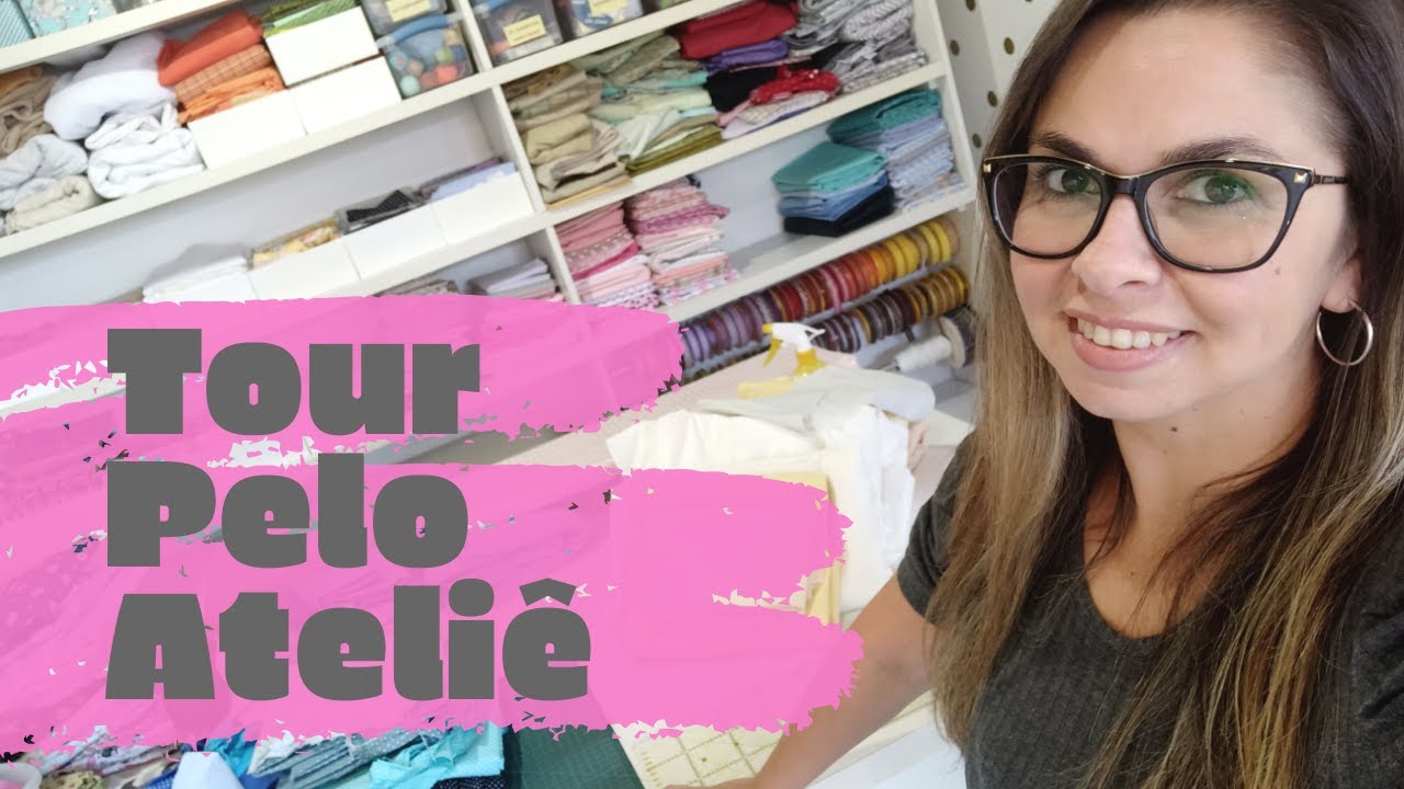 Tour pelo ateliê - Como organizo tudo, bem completo!