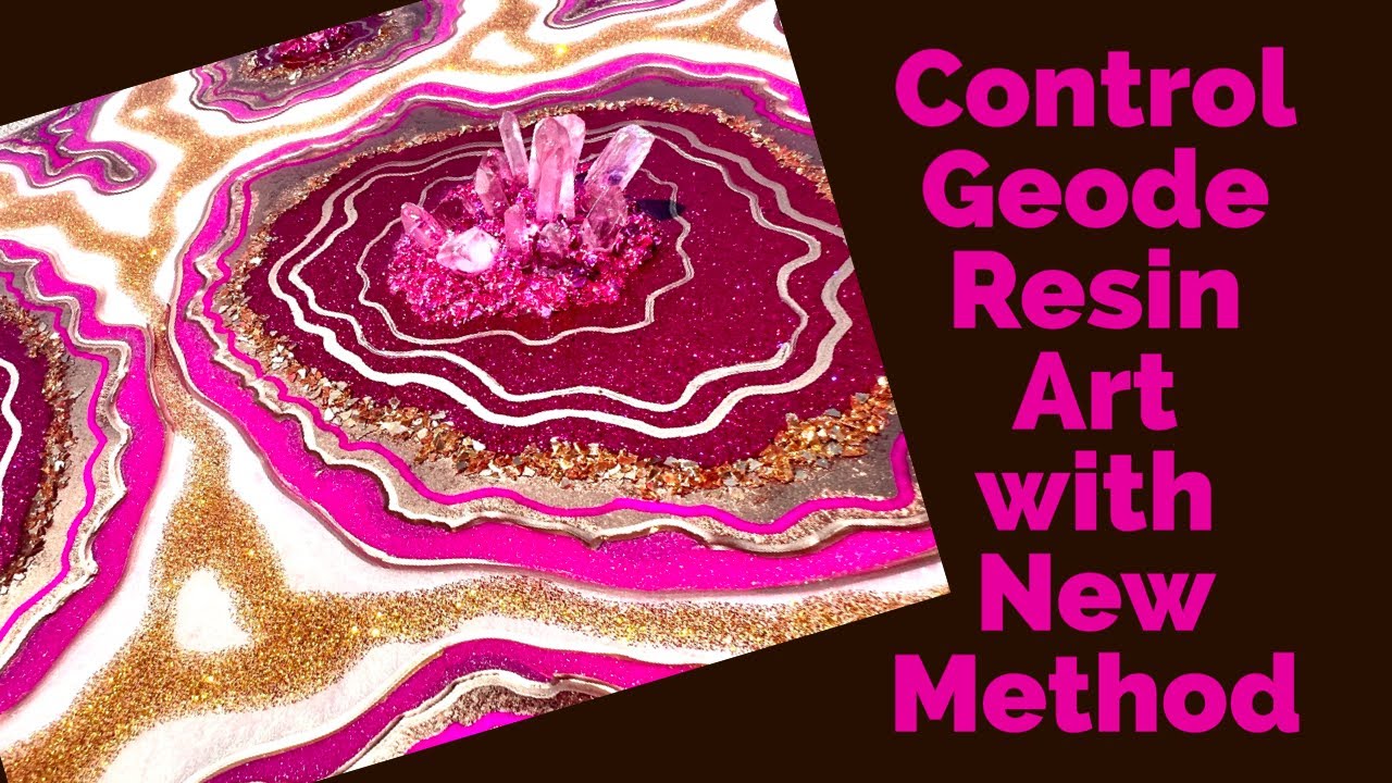 Control Geode Resin Art with New Method with great results!