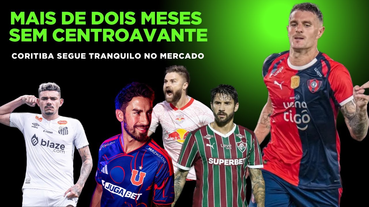 Coritiba está há mais de dois meses sem centroavante
