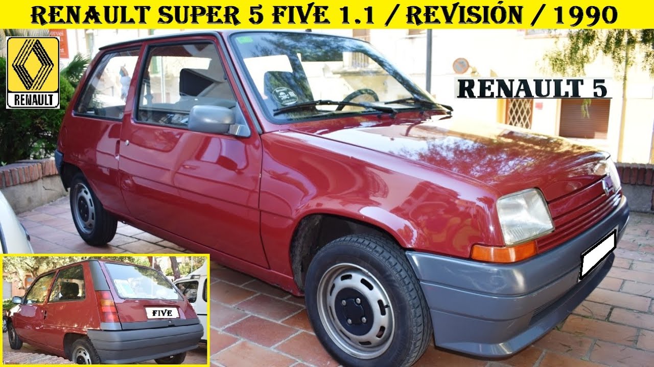 ✅Renault Super 5 Five 1.1 1990. Fabricado en Palencia. Revisión.