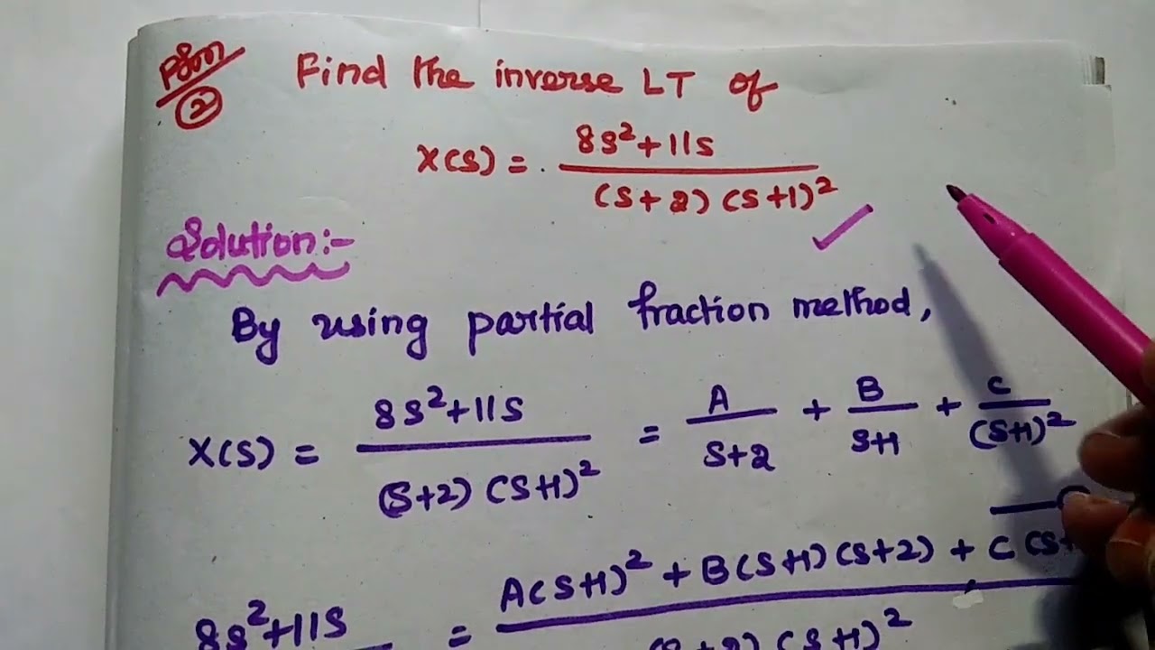 01 - Inverse Laplace Transform - Signals and Systems in Tamil - EC3354 - EC8352