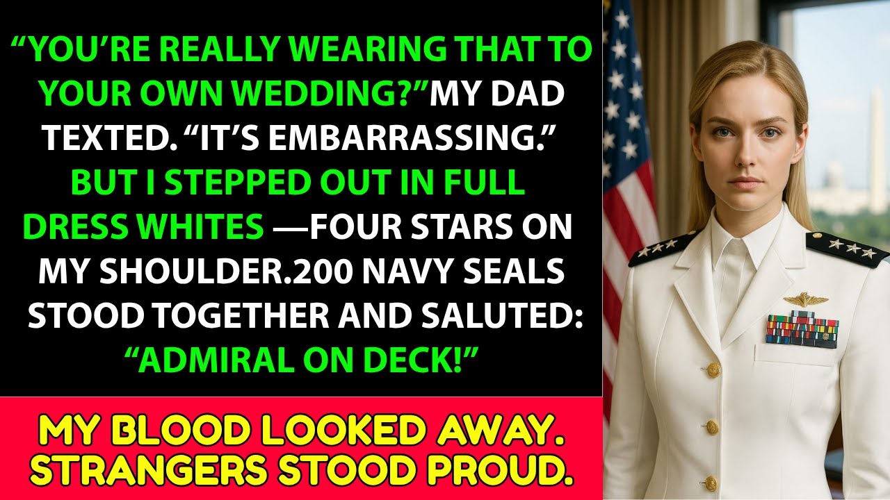 My Father Called My Wedding Uniform a Disgrace — Then 200 SEALS Rose and Saluted Me