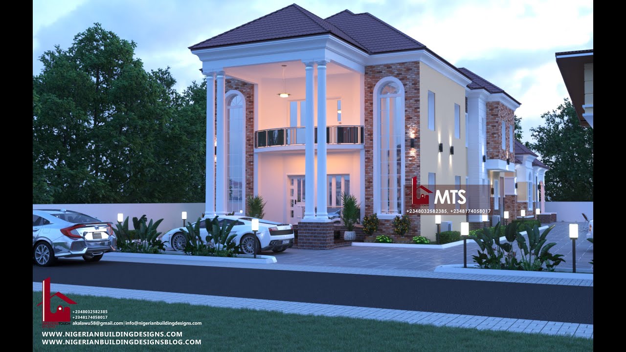 FINE HOUSE DESIGN IDEA | 9.2 Meters X 21.2 Meters | 4 Bedroom Duplex House(RF D4016)