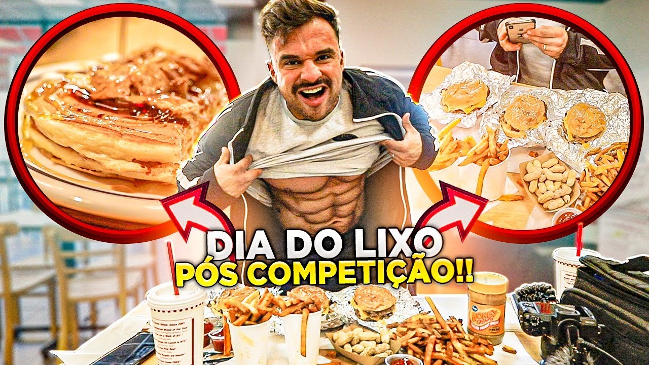 O DIA DO LIXO MAIS ESPERADO DO YOUTUBE!! *comendo tudo após 3 meses de dieta*