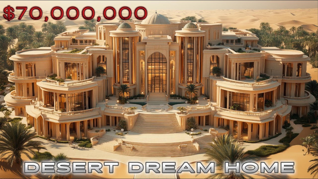 Inside a $70 Million Desert Oasis Mansion – Ultimate Luxury in the Sand Dunes 🏜️