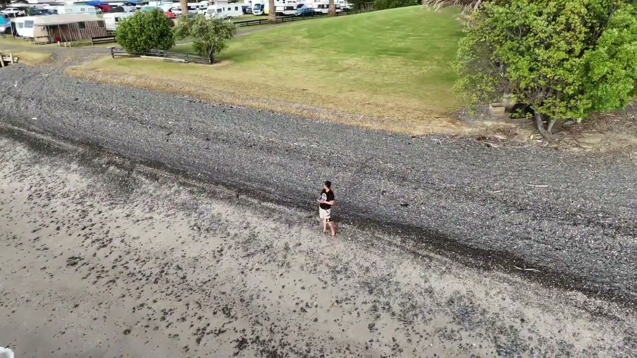 Papa Aroha Holiday Park beach