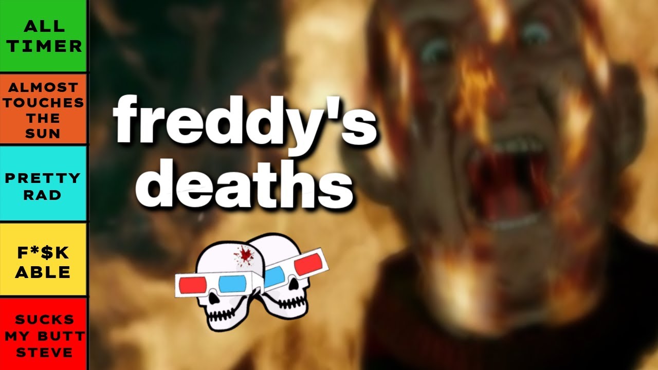FREDDY KRUEGER Death Scenes Tier List Ranking!