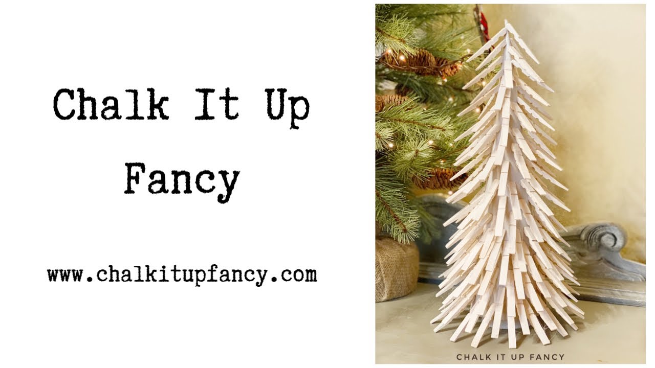 DIY Farmhouse Clothespin Christmas Tree
