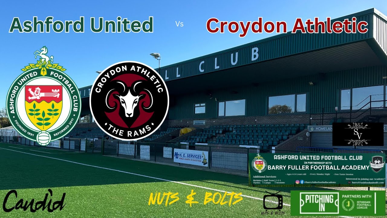 Ashford United v AFC Croydon Athletic. Some action from yesterday's match at The Green Box Stadium.
