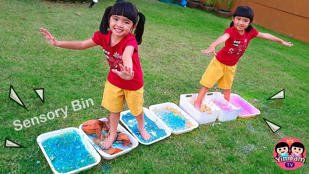หนูยิ้มหนูแย้ม | เล่นกิจกรรมเด็ก Sensory Bin