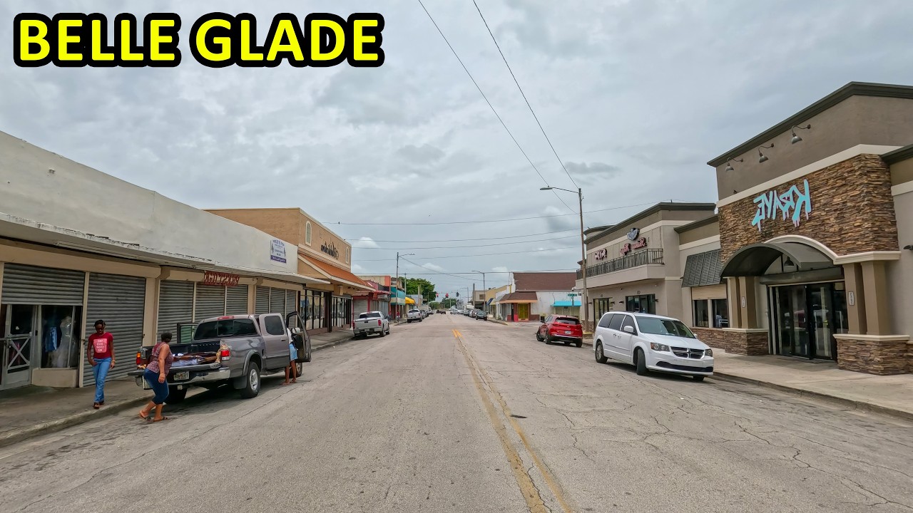 Belle Glade Florida Driving Through