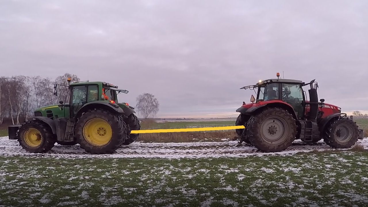ROZERWANY JOHNDEERE????---JohnDeere7430 VS Massey Ferguson7624---Wielkie Starcie 