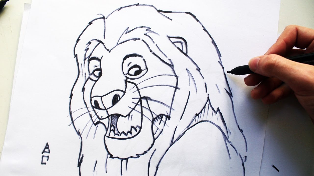 Como Desenhar o Mufasa [Rei Leão/Lion King] - (How to Draw Mufasa) - SLAY DESENHOS #233