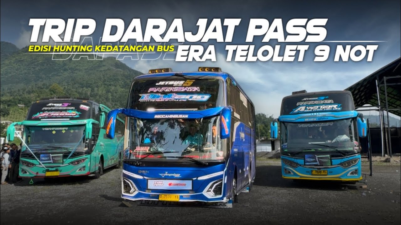 MOMENT KEDATANGAN BUS ARTIS MENUJU DAPAS ! Eranya Telolet Not 9🥳30+ Bus Ramaikan Trip Mania Dapas !