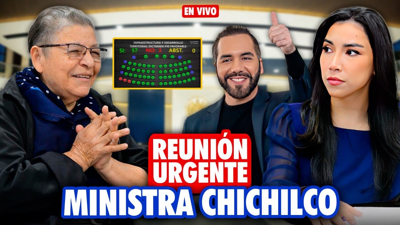 🔴 REUNIÓN URGENTE: Ministra María Chichilco se reúne con los Diputados por orden de Nayib Bukele
