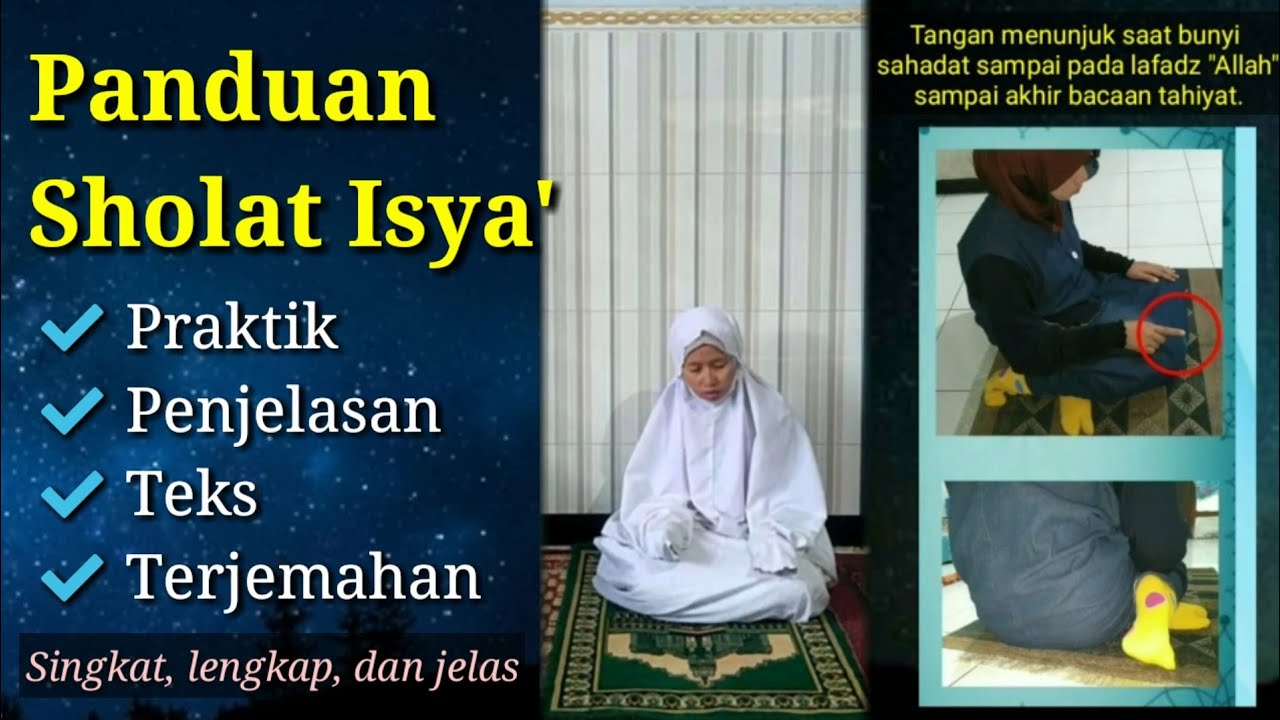 Panduan Sholat Isya' Lengkap