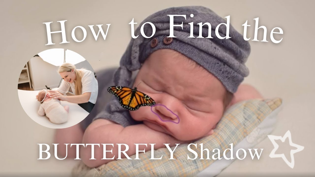 Lighting for Newborn Photography | Finding the Butterfly Shadow