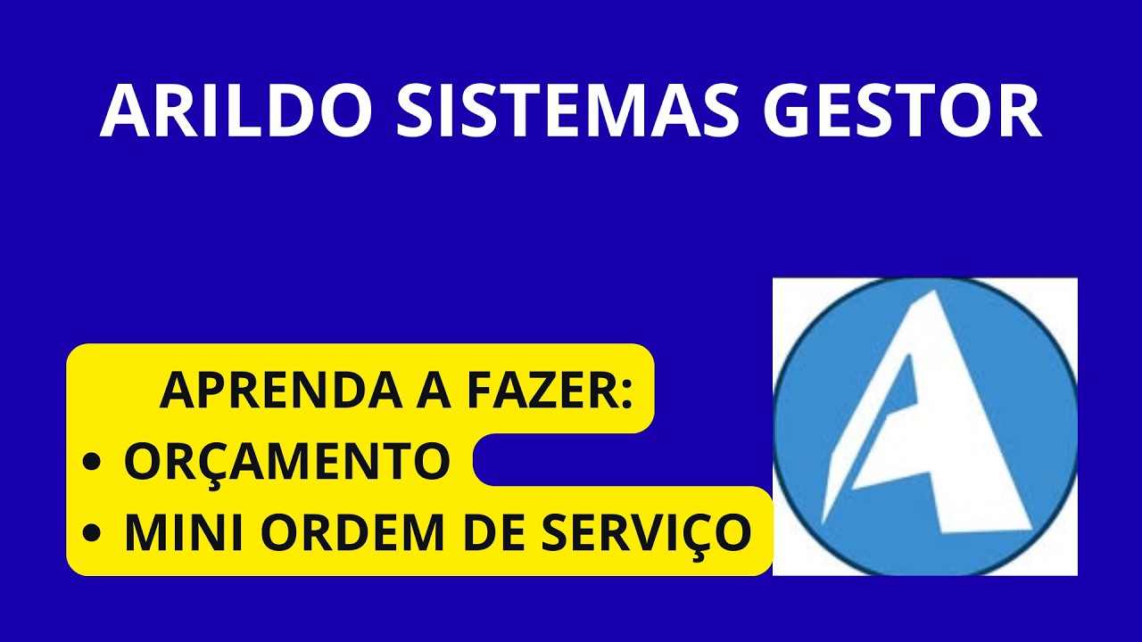 COMO FAZER ORÇAMENTO/MINI ORDEM DE SERVIÇO NO SISTEMA ASG