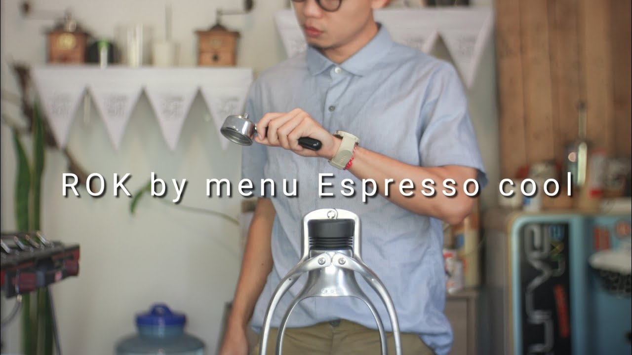 ROK espresso by menu Espresso cool #กาแฟสามชาย #coffee
