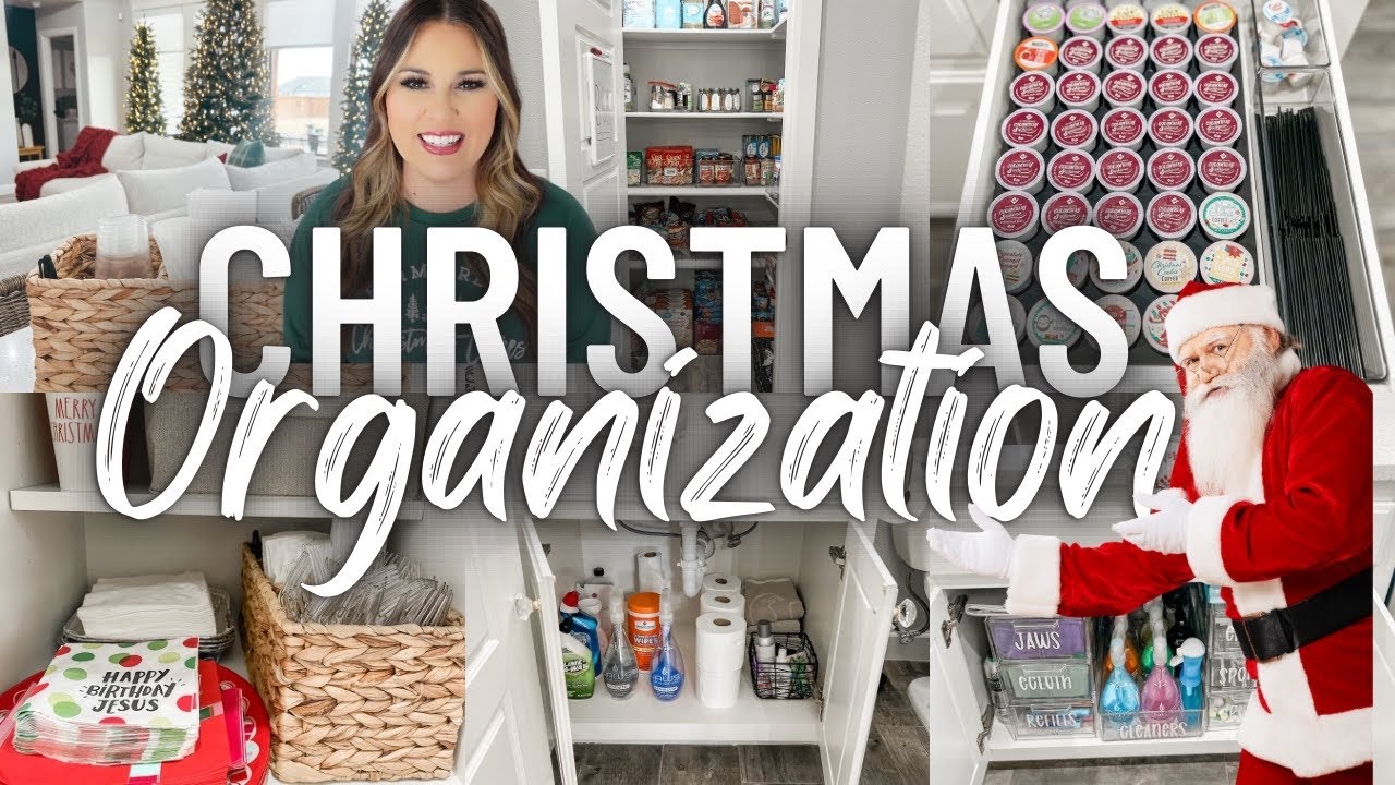 2022 CHRISTMAS ORGANIZATION TIPS | CHRISTMAS ORGANIZE WITH ME | HOLIDAY PREPPING FOR GUESTS