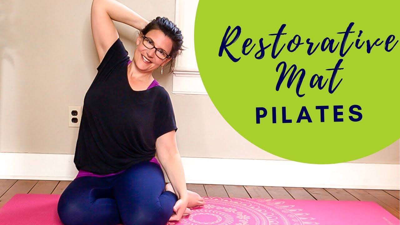 RESTORATIVE PILATES EXERCISES//RELAXING PILATES WORKOUT