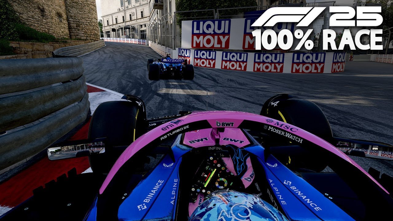 F1 25 Pierre Gasly's Alpine A525 | 2025 Baku Grand Prix Full Race