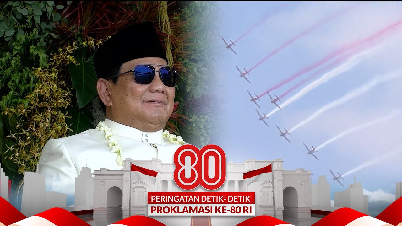 Aksi Gagah! Flypass TNI Polri Bermanuver Meriahkan HUT ke-80 RI | Peringatan Detik-Detik Proklamasi
